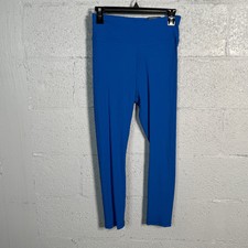 DKNY Sport Women's Ribbed Knit 7/8 Leggings Riviera, medium