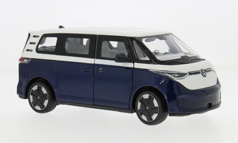 Welly WEL24119DT-MET.DARKBLUE 1:24 VW ID.BUZZ Dark Blue/White New Diecast Car
