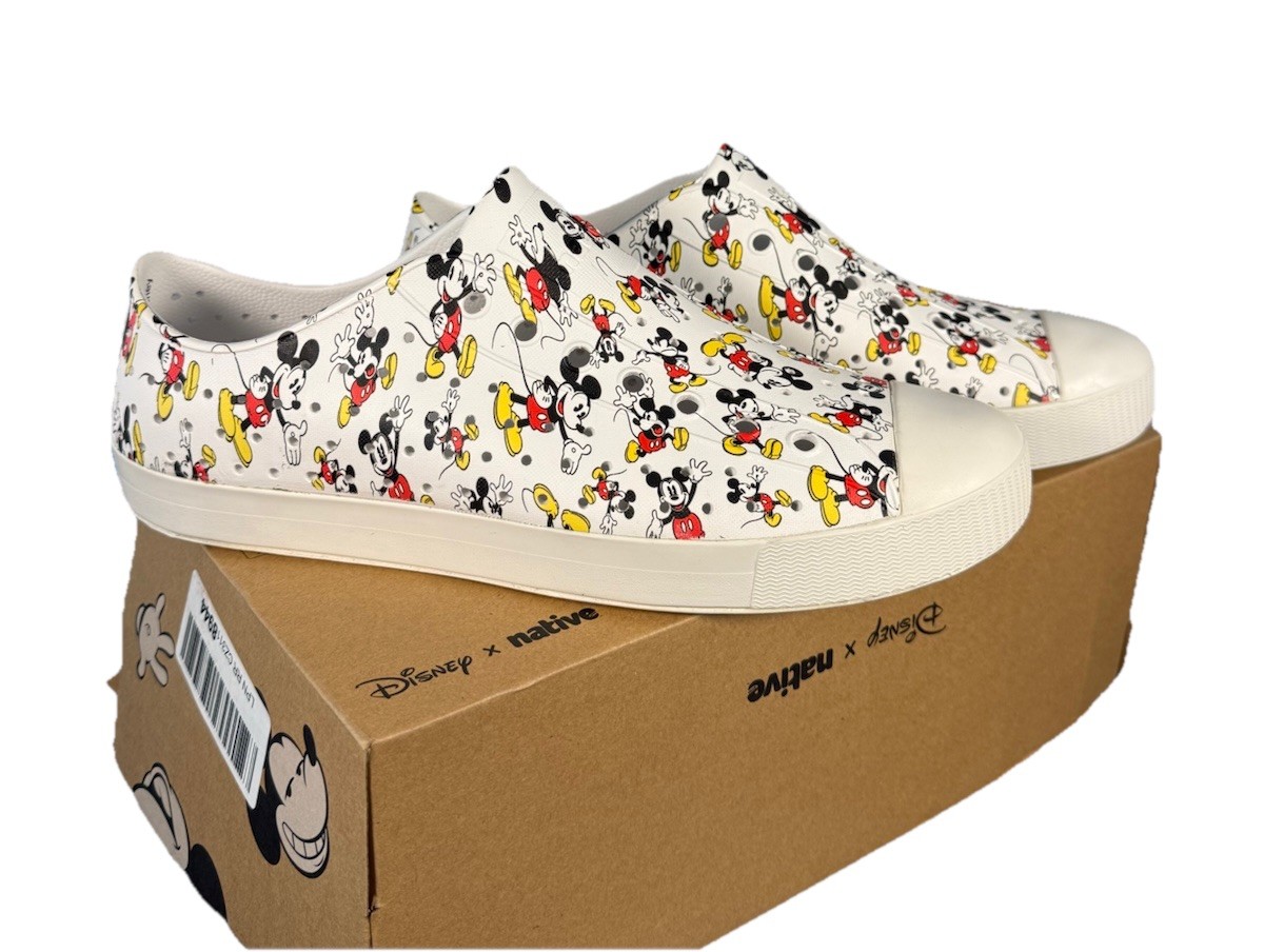 Native Jefferson Shoes Mens Sz 12 Disney Mickey All Over Print  Slip On Sneaker Native Shoes X Disney Mickey Mouse Print Kids Slip-On  main image 3