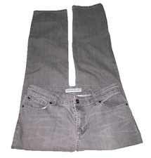 Chico  s Platinum Denim Ultimate Fit Slim Leg Jeans Gray Womens Size 1 Short US 8