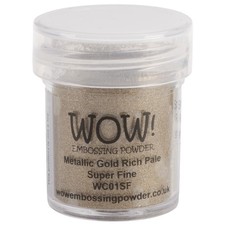 Wow Embossing Powder WOW Embossing Powder Super Fine 15ml-Gold Rich Pale