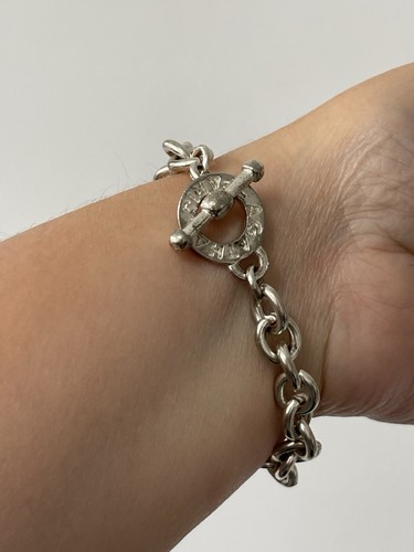 Vintage Französische Agatha Paris Silber Kette Armband Unisex Grob