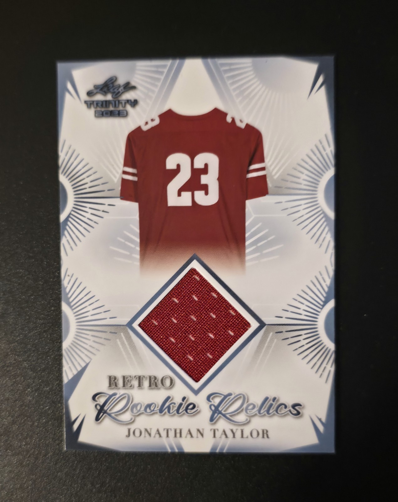 2023 Leaf Retro Rookie Relics Jonathan Taylor #RRR-7 Jersey Relic Colts