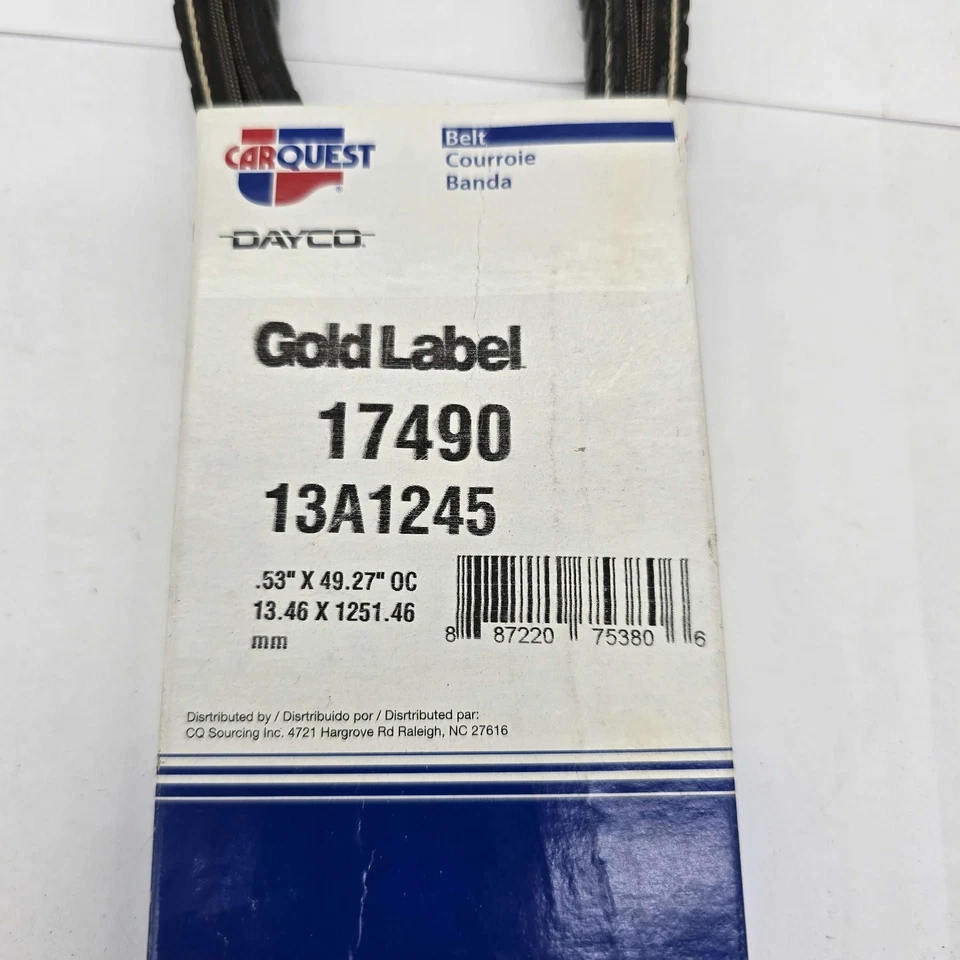 Cinto em V Dayco Top Cog Gold Label 17490 - Imagem 2 de 2