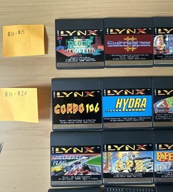 Lot Of 29 Atari Lynx Games Shadow Of The Beast Chips Challenge Scrapyard Zarlor