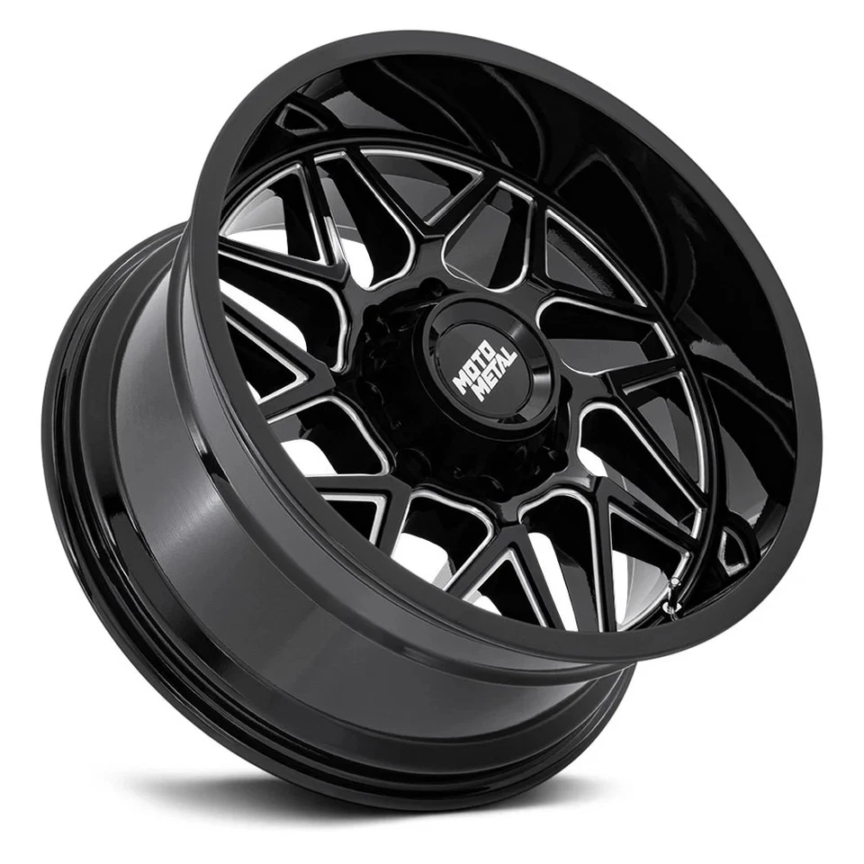 Moto Metal MO812 TURBINE Wheel 20x9 (20, 8x165.1, 125.1) Black Single Rim Foto 3 de 3