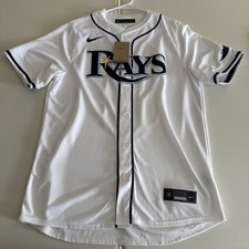NWT Men's Large Nike Limited MLB Tampa Bay Rays Yandy Diaz White Home Jersey