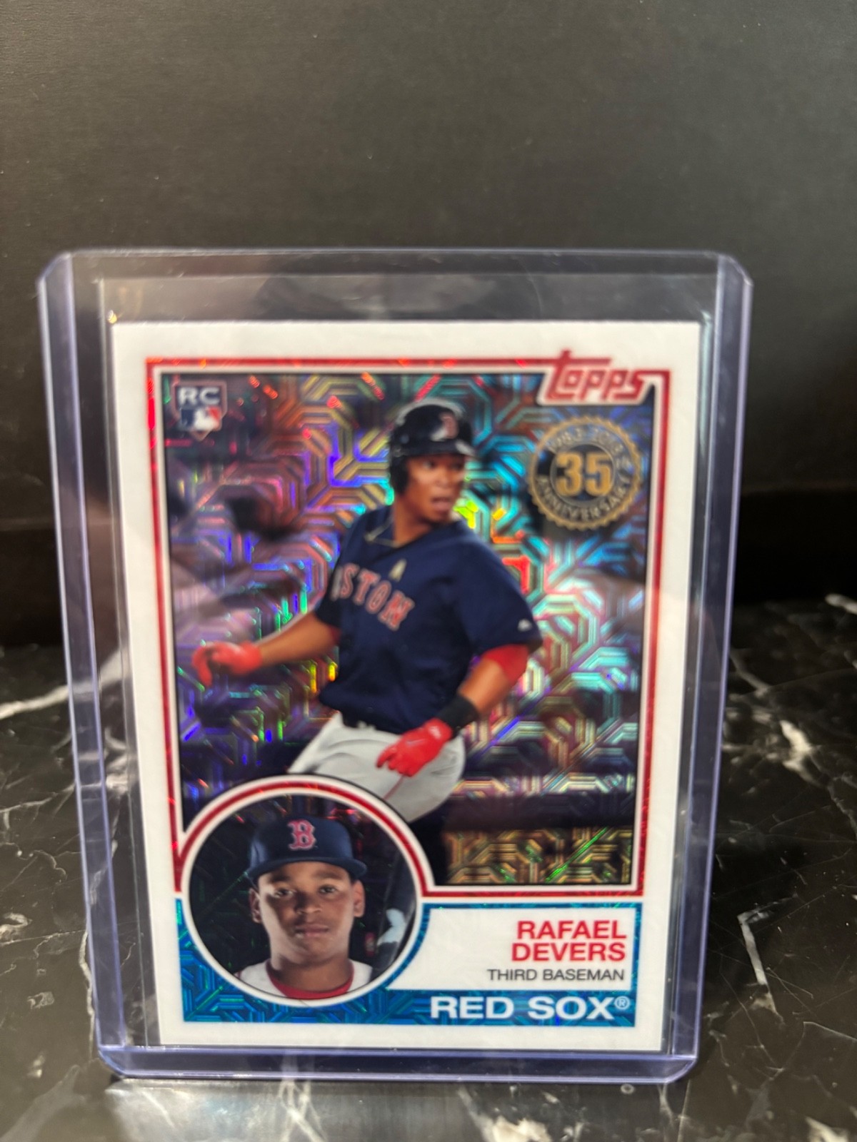 2018 Topps Silver Pack 1983 Topps Design Chrome Series 1 Rafael Devers #20 (RC)