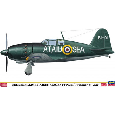 RAIDEN TYPE 21 PRISONER KIT 1:48 Hasegawa Kit Aerei -D- Neues Modell