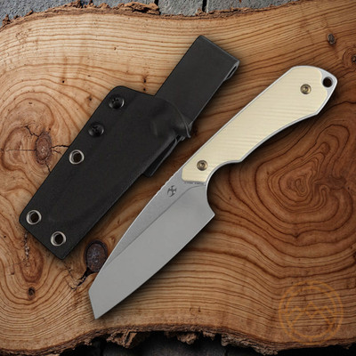 Kansept Knives Valk Fixed Knife 3'' Stonewash Nitro V Steel Blade G10 Handle