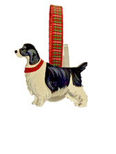 English Cocker Spaniel Dog Ornament Hand Painted By Dandy Design Made In The USA