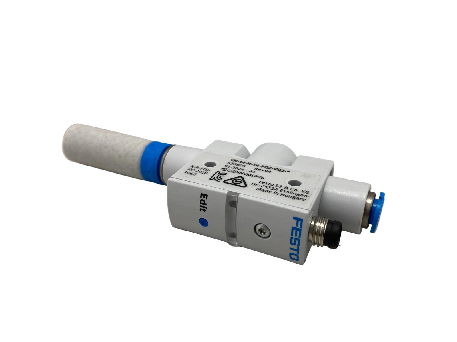 Festo VN-10-H-T4-PQ2-VQ2-O2-P Vacuum Generator 536805 Made in Fast Shipping