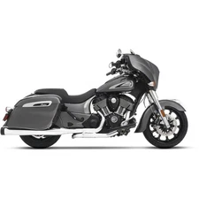 Rinehart Chrome 4 in. DBX40 Slip-On Muffers w/Black End Caps - 500-0562