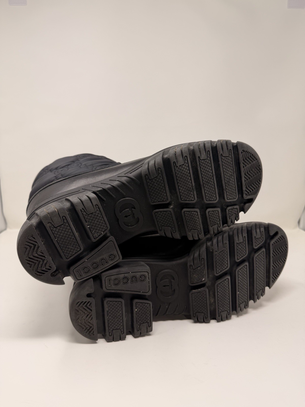 Gucci Black Quilted Logo Lace Up Ankle Snow Boots,  US 10G, 680888UF720 thumbnail 7