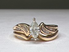 Lady's Diamond Wedding Set 13 Diamonds .37 Carat T.W. 14K Yellow Gol CP7027274 