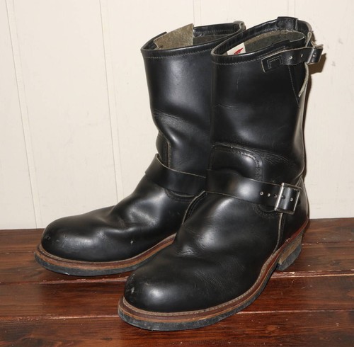 RedWing Boots 2268 Engineer Boots PT99 Leather Black Size 10D