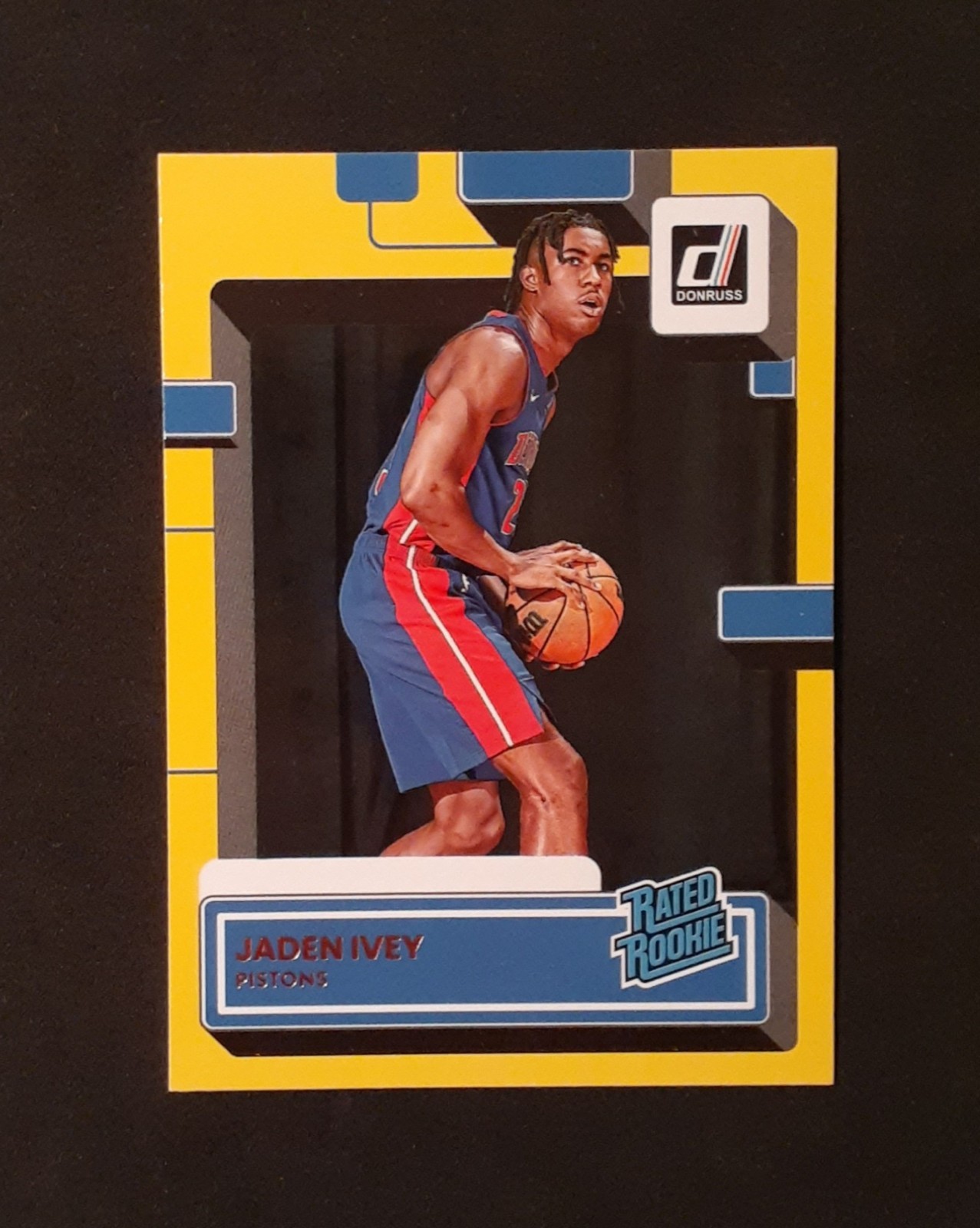 2022-23 Donruss Jaden Ivey (RC) #205, Yellow Flood