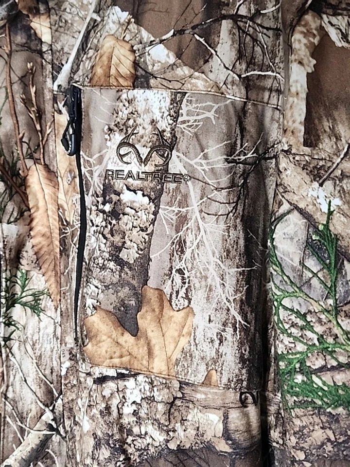 Jacket Mens Real Tree XXL Edge Scent Factor Camo Hunting Outdoor Gear Full Zip - Image 3 of 4