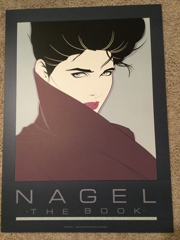 Vintage 1985 Promo Sample Poster for NAGEL THE BOOK The Art of Patrick Nagel