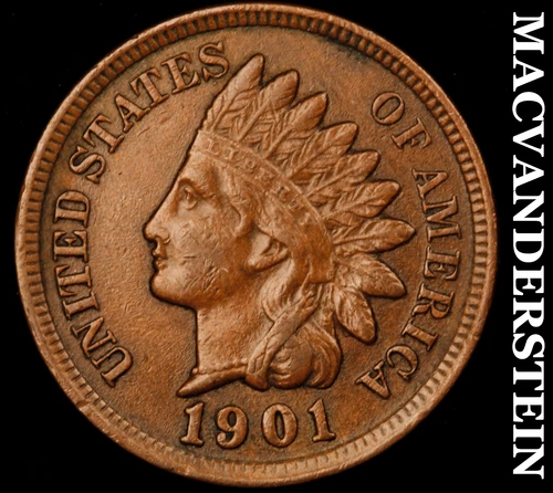 1901 Indian Head Cent- Extra Fine Better Date No Reserve #J1340