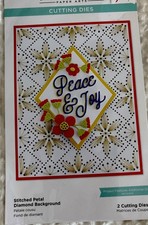 Spellbinders Etched Dies Stitched Petal Diamond Background