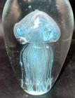 Vintage Jellyfish Art Glass Paperweight Turquoise Blue 6” Tall Weighs 3.4 Lbs — photo 2