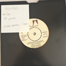 Kenny Rogers Coward Of The County Vinyl Record 7" VG+/VG+ UP614 1979