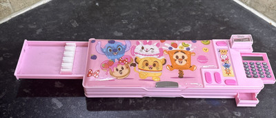 Smiggle Pink Animals Pop Out Hard Federmäppchen
