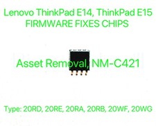 Lenovo ThinkPad E14, E15, BIOS CHIP, 20RD, 20RE, 20RA, 20RB, 20WF, 20WG, NM-C421
