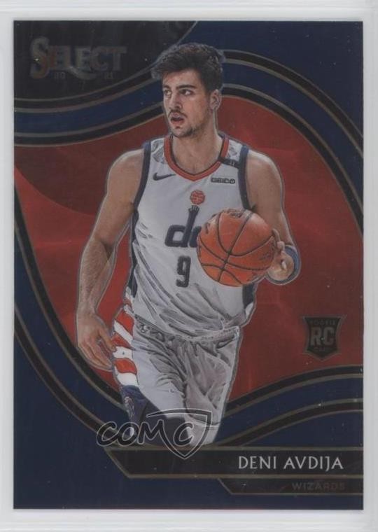 2020-21 Panini Select Courtside Retail Blue Deni Avdija #292 Rookie RC 05is