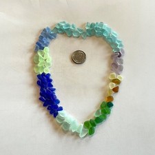 Beach Sea Glass Rainbow of Colors 100 Pieces Tinies Genuine Surf-tumbled