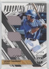 2019 Elite Extra Edition Triple Prospect Materials Black /399 Leody Taveras 0e2x
