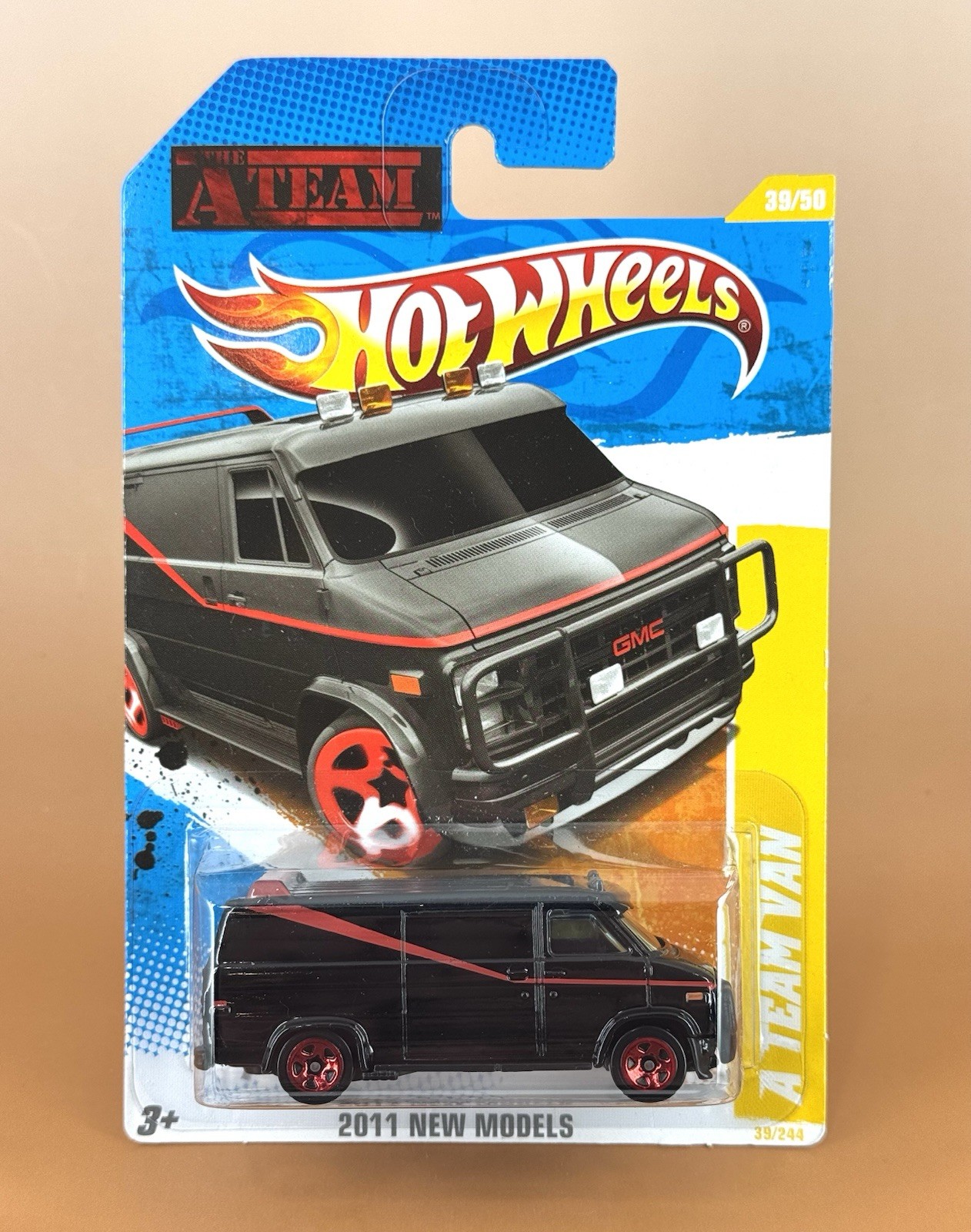 Hot Wheels 2011 New Models A TEAM VAN Black w/5s wheels 39/50