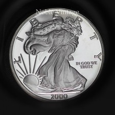 2000 - Walking Liberty Design - 1 Troy Oz - 9.99% Silver Round - ST 89.98 per troy oz