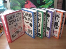 Product Image: Richard Osman  Signed full set The Thursday Murder Club 1st 4x Waterstones edges