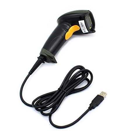 Wired Handheld Bar Code Scanner Reader Black