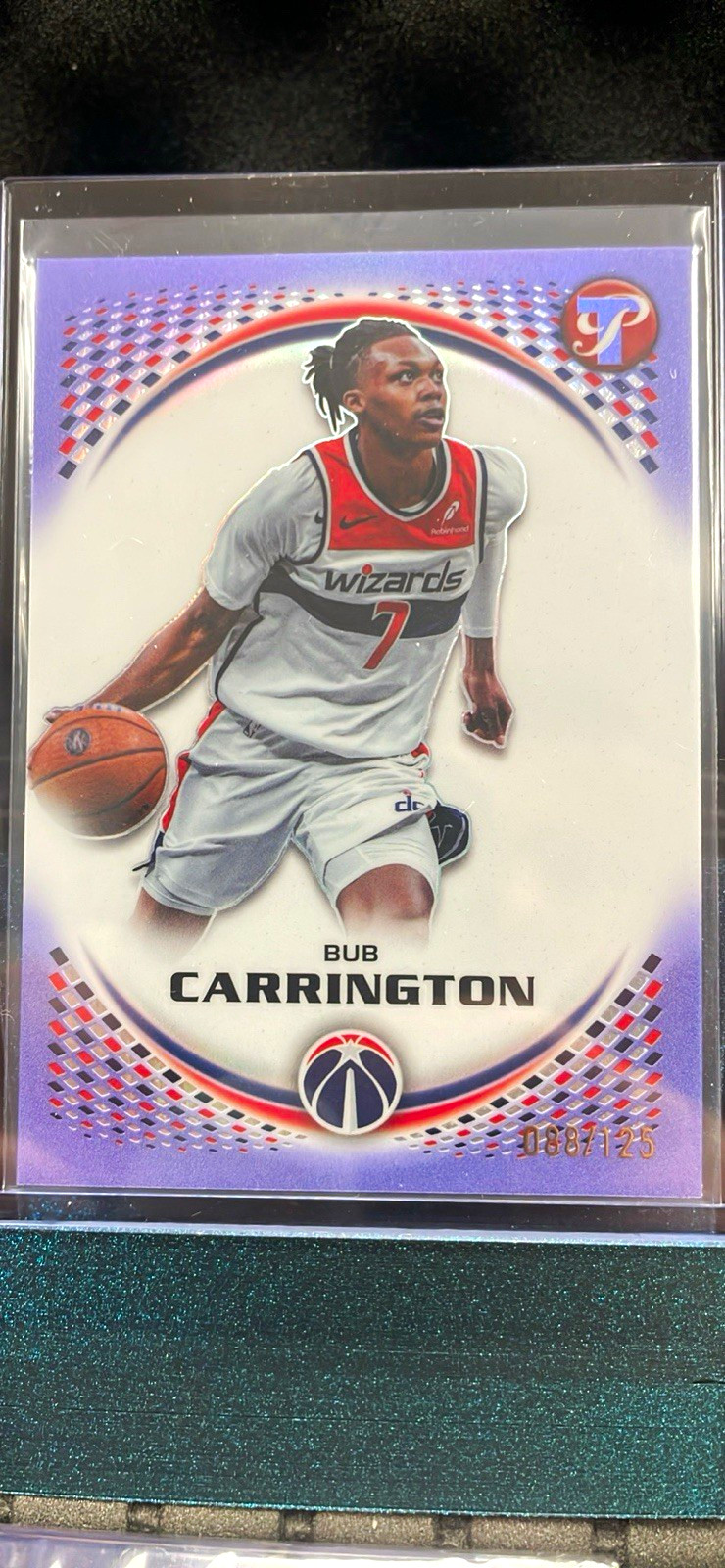 Topps 2026 Topps Pristine Bub Carrington #90 /125 Washington Wizards