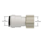American Motorhome RV 5th Wheel 3/8" Water Pipe Push Fit Tap End 3510-0808
