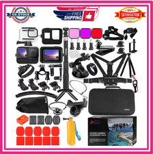 Waterproof Housing  Screen Protector Kit for GoPro Hero 13 12 11 10 9 Camera