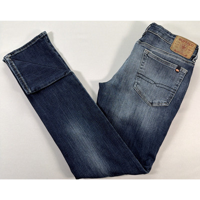Buffalo David Bitton Freedom Series Jeans Mens 32x34 Slim Straight Medium Wash