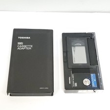 Vintage TOSHIBA VHS-C to VHS Video Cassette Tape Adapter Converter Motorized