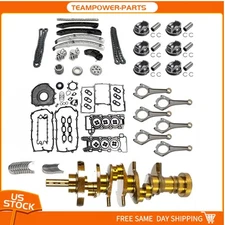 ☆ Engine Crankshaft Rods Pistons Timing VVT Kit For AJ126 3.0L Jaguar Land Rover