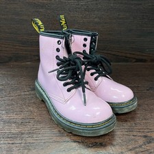 Dr. Martens Kids Girls Boots Size 12 US 1460 J Purple Patent Leather Toddler