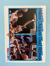 1991-92 NBA Hoops League Leaders Blocks Hakeem Olajuwon, David Robinson #309
