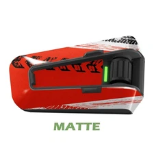 For Cardo Packtalk Edge Neo Pro Stickers Matte Wrap Decals Speed Turning Red