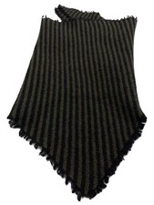 JIL SANDER Men's Wool Striped Scarf, KHK Stripe, J21TE0022