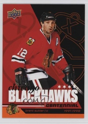 2025-26 Chicago Blackhawks Centennial High Decibel 89/125 Brent Sutter #27 1cs1