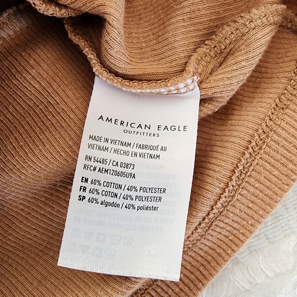 American Eagle Ribbed Flutter Sleeve Sweetheart C… - image 7