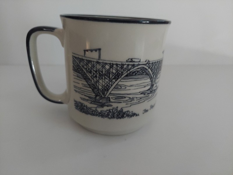 AM & A's Vintage Buffalo NY The Peace Bridge International Border MUG