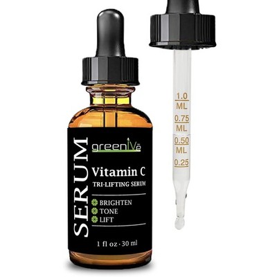 Suero Facial De Vitamina C Con Ácido Hialurónico y Colágeno Antienvejecimiento